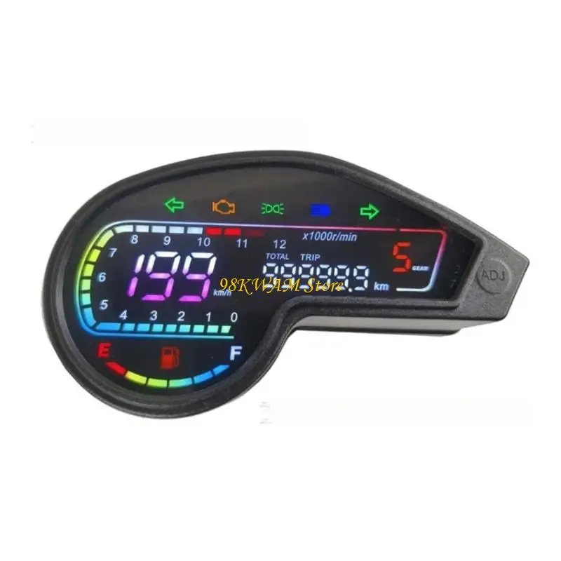 

68UF 12V Motorcycle Speedometer Odometer Instrument for DM150 DM200 DM250 XR150 XR150L with High Precise Sensors&LED Display