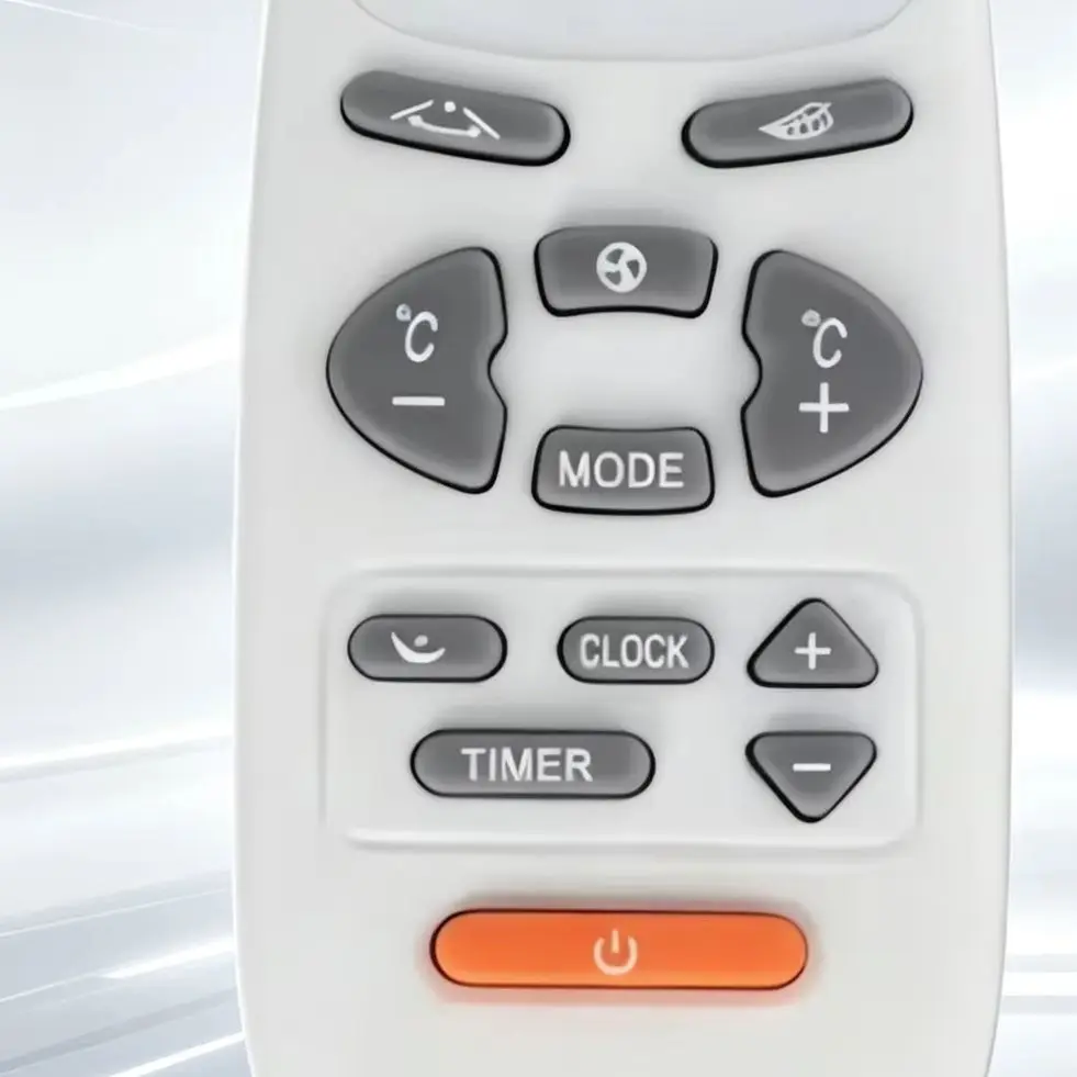 Versatile AUX-E1 AC Remote Control Replacement Compatible with York Room Air Conditioner Models AUX3 AUX4 YK(R)-C/01E YKR-C/01E