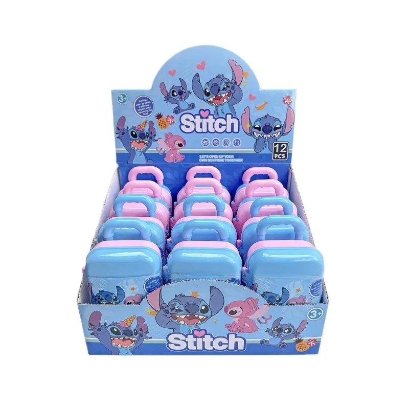 Boîte aveugle Disney Stitch, fixation rétractable et mécanisme d'attache de sécurité, jouet mignon, porte-clés, modèle de poupée, figurines d'anime, cadeau d'anniversaire pour garçons et filles, 2026