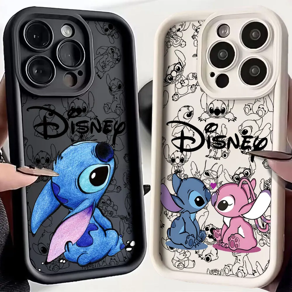 Popular Cute Stitch Phone Case for Oppo A60 A3 A3X A98 A78 A58 A38 A57 A76 A17 A94 A74 A55 A54 A79 4G 5G Soft TPU Back Cover