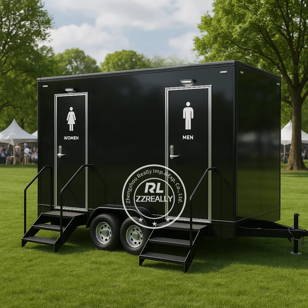 

Multifunction Mobile Toilet Trailer Portable Outdoor Toilet Portable Restroom Luxury Mobile Portable Toilet Trailer