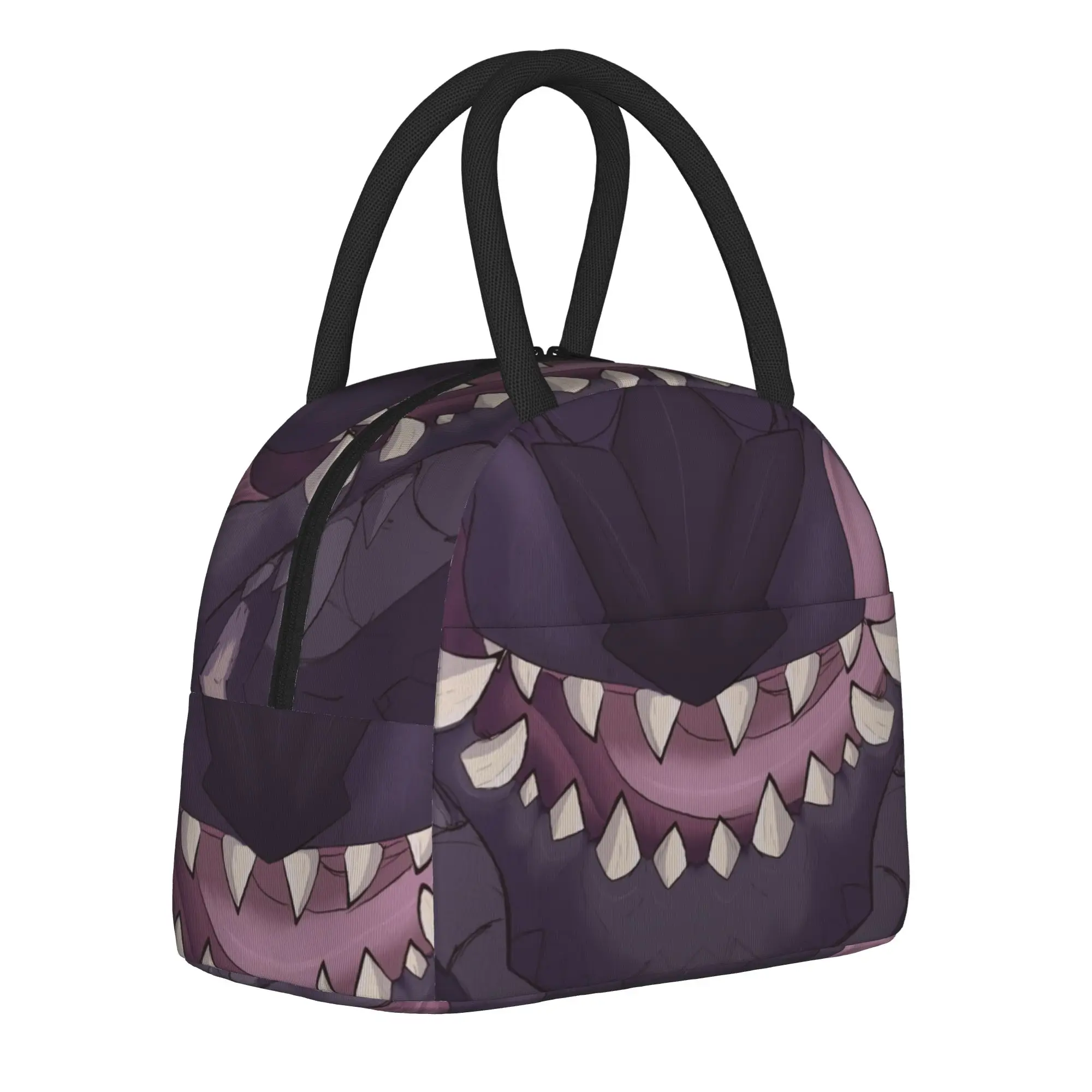 Fatalis Maw Insulated Lunch Bag Thermal Bag Lunch Container Monster Hunter World Game Wyvern Dragon MHW Tote Lunch Box Food Bag