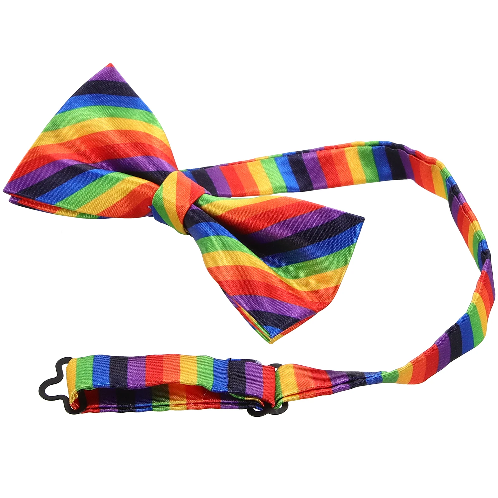 

Rainbow Tie Festival Bowtie Accessories Collar Photo Party Ties Decor Polyester Yarn Men and Women Bridegroom Cosplay Costume