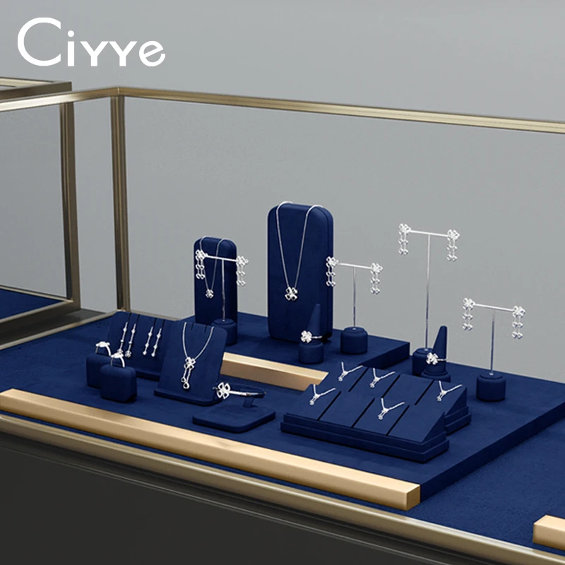 Ciyye Multiple Styles Jewelry Display Stand Props High end Earrings Rings Counter Window Jewelry Display Rack Jewellry Packaging