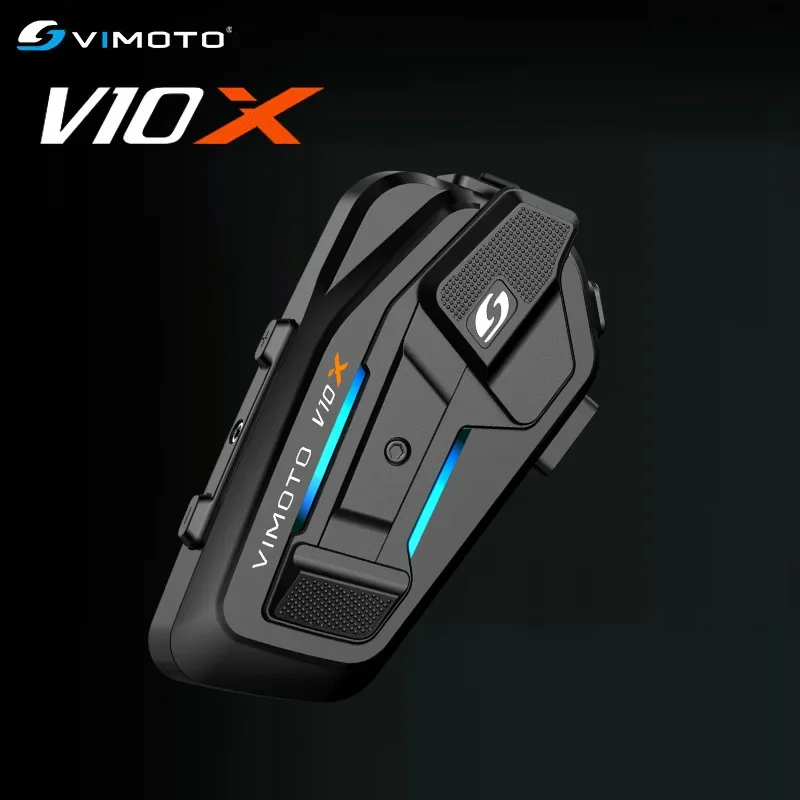 Китайская версия Vimoto V10X Мотоциклетный Bluetooth-домофон 8 гонщиков Моторный шлем Водонепроницаемая мотоциклетная гарнитура для внутренней связи Наушники