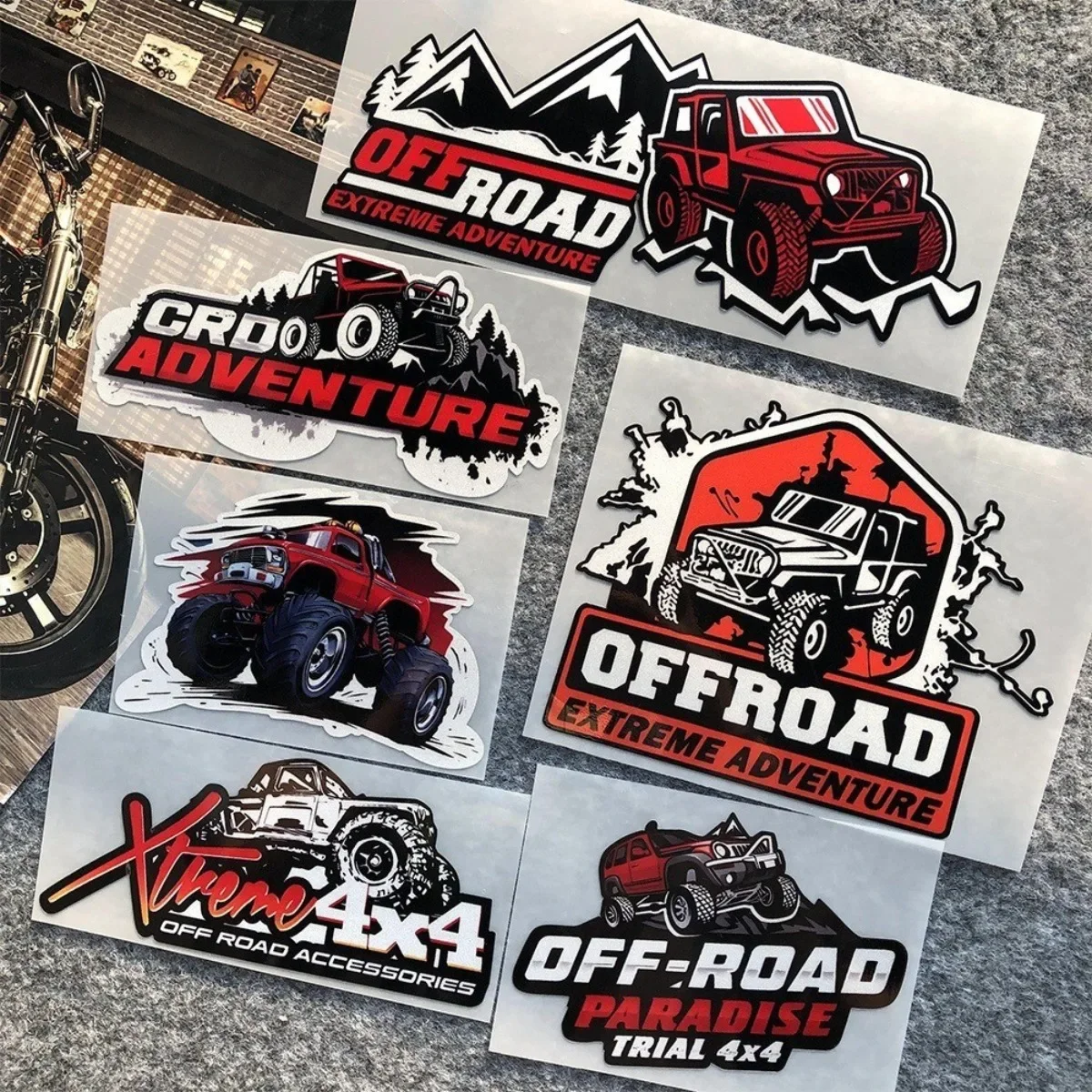Adventure Reflective Stickers Decor Car motorcycle Window Body Rear Windshield Off-road Vehicle Decals for JEEP Wrangler Compass
