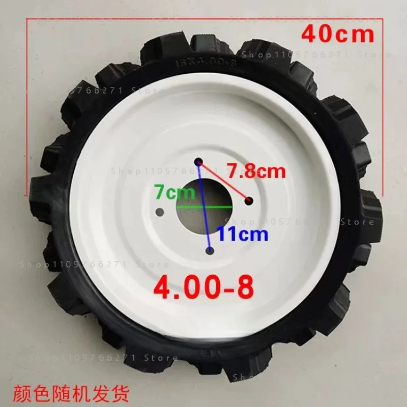 Solid Tire 400-8 Size Solid Tire Wheel for Agricultural Cultivation Machine