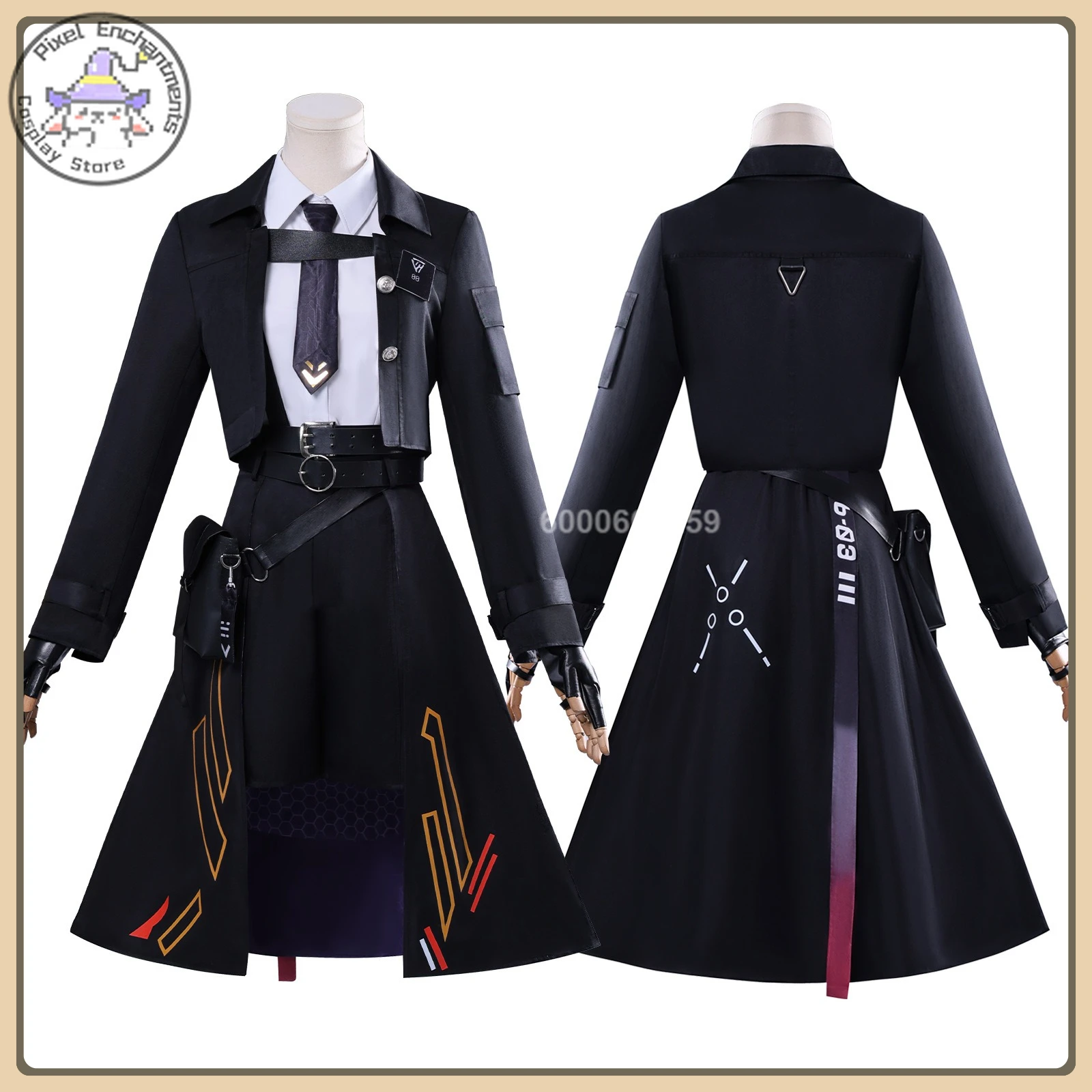 

Hot Broken Night Sash Shadow Cosplay Costume (Cool Warrior Style) Tight Suit + Metal Deco Full Set High Quality Anime Clothes