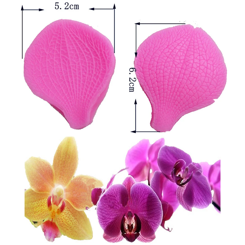 Plant Leaf Silicone Veiner Molds, Artificial Flowers Cake Decorating tool, DIY Handmade, Clamping Fondant Leaf Molds