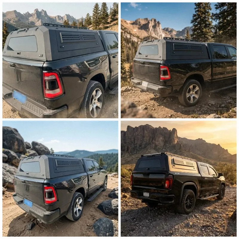 Pickup Hard Top Canopy Aluminum Camper Shell for Tacoma Sierra 1500 Hilux