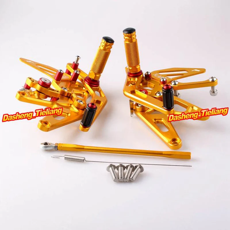 Motorcycle Adjustable Rear Set Footrests Foot Pegs Assembly For Yamaha YZF R1 2004-2006 Spare Parts