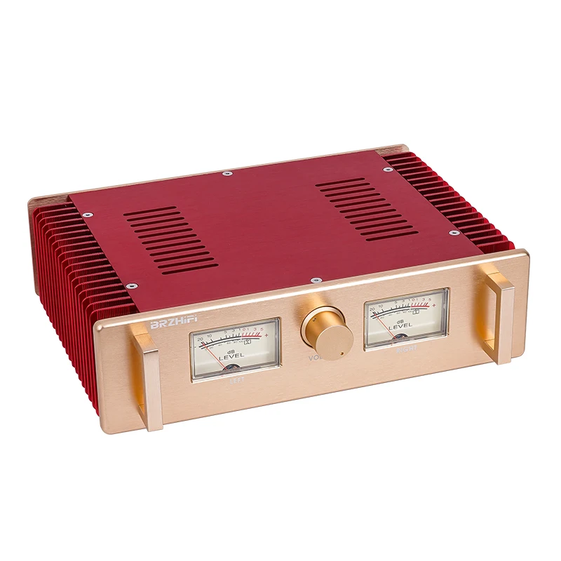 BRZHIFI Audio Factory Supply A100 Golden Hood 1969 Class A Audiophile Power Amplifier Hifi Stereo Amplificador ODM Radiator Amp