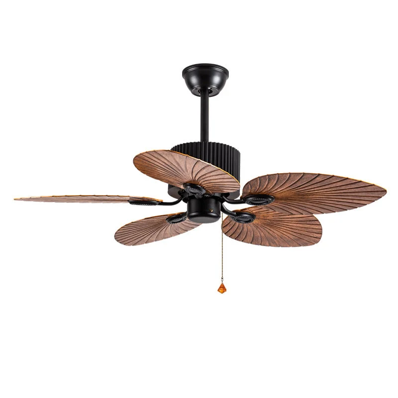 

Беспроводной пульт дистанционного управления, декоративный потолочный вентилятор в стиле ретро, металлический двигатель постоянного тока для уличных отелей и дома