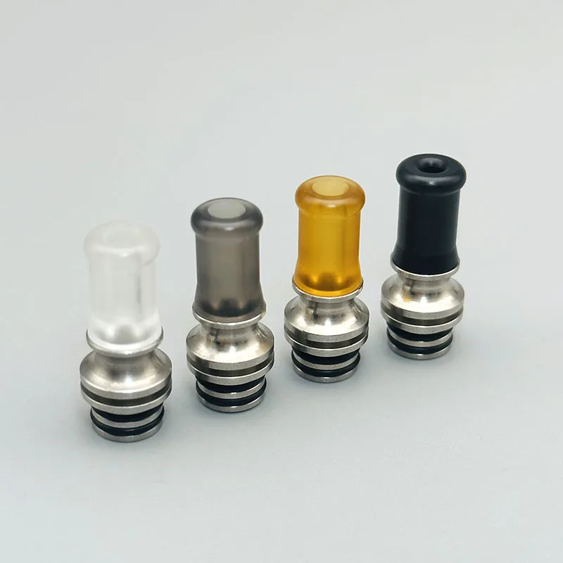 510 mtl ponta de gotejamento resistência ao calor bocal 316ss pc pom pei material para rda rba rdta rta ponta de gotejamento vaporizador tanque atomizador
