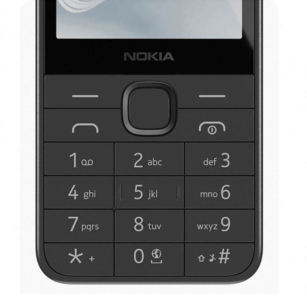 Nokia 215 2024, Teléfono de Respaldo 4G, Pantalla de 2.8 Pulgadas, 2 SIM, 1450 mAh, MP3, Radio FM, Linterna LED, Botones Físicos Tipo C, Teléfono para Personas Mayores