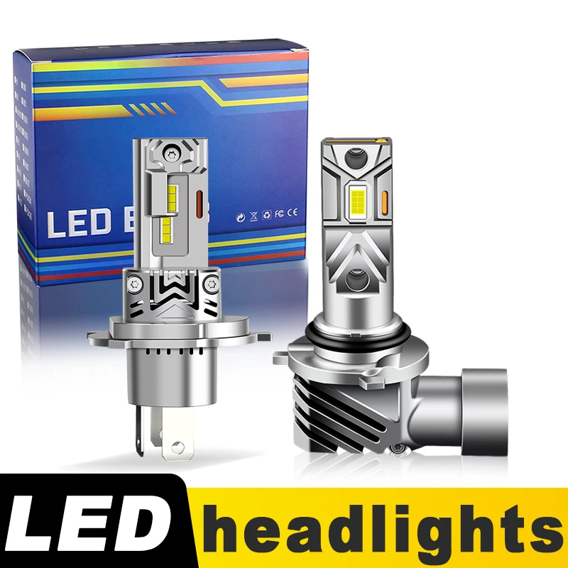 

2PCS CANbus H4 9006 LED Headlight Bulb 12V High Low Foglight Plug & Play For Toyota Land Cruiser Prado J12 2002-2009 2003 2004