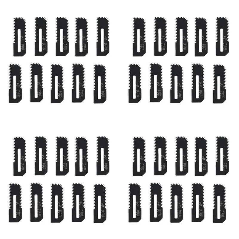 AT63-40Pack Drywall Cut-Out Saw Blades For Cordless Cut-Out Saw, Cuts Drywall Up To 1-3/16 Inch Thick (Depth Markings)