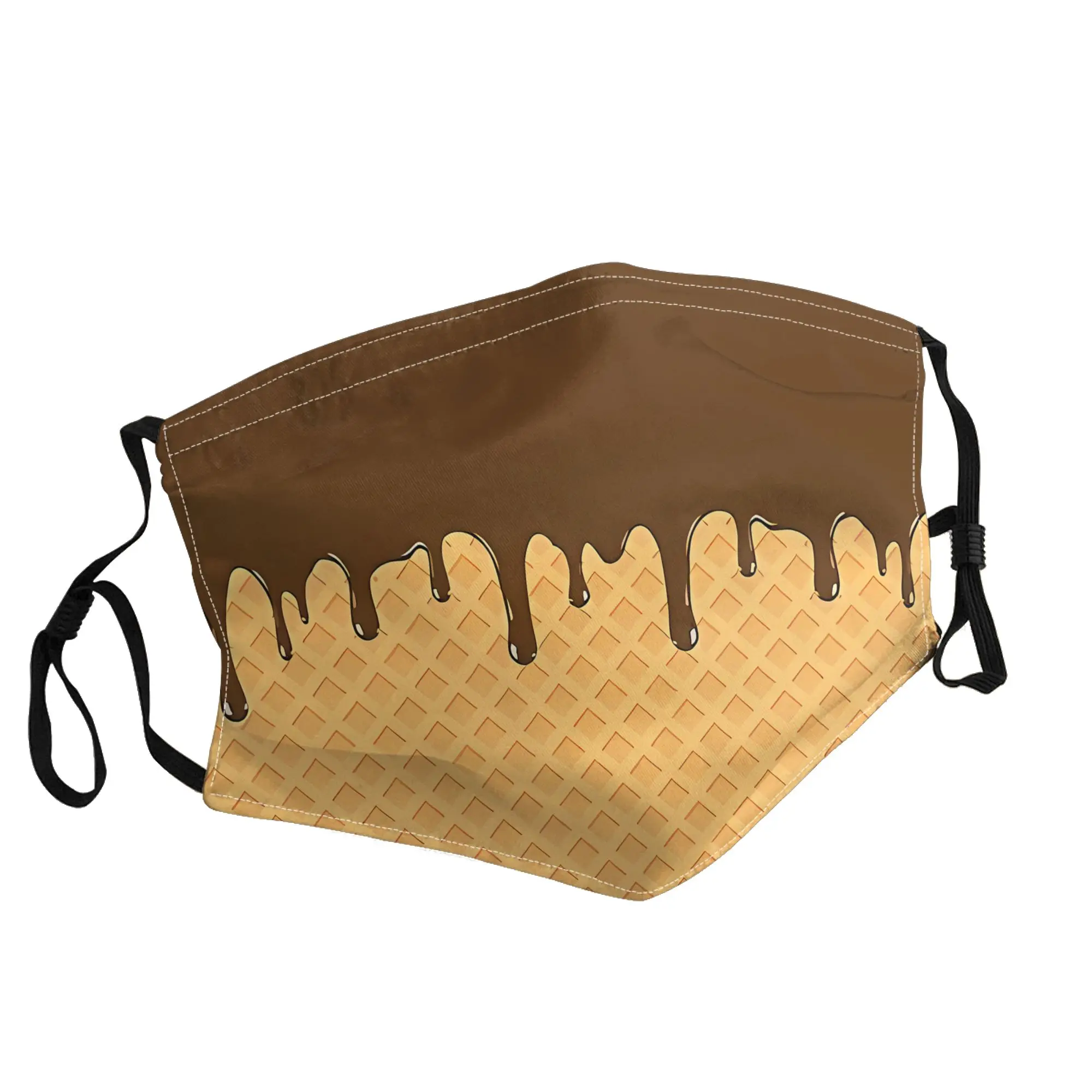 

Melting Ice Cream Mask Unisex Outdoor Fashion Printed