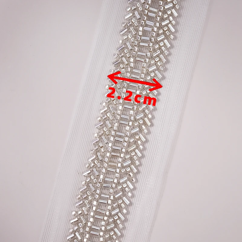 Clothing accessories, rhinestone DIY hand beaded lace webbing accessories.