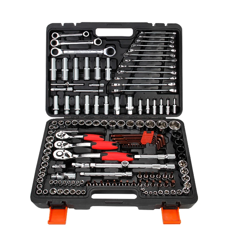 Srunv 2023 Hot Selling Multi Function Allen Wrench Set Car Tool Kit Set Box Hex Socket Screw Ratchet Wrench Set 24t 72t Tool Kit