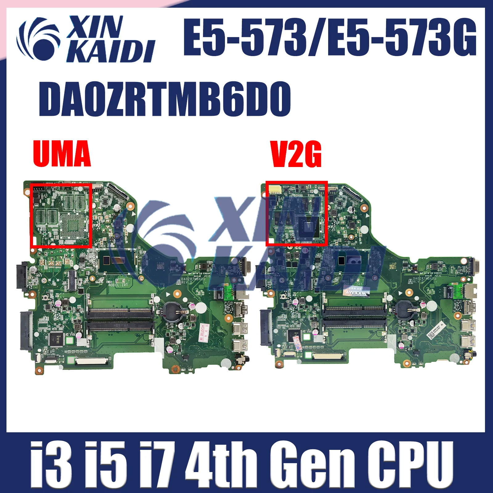 DA0ZRTMB6D0 Carte Mère Pour Acer Aspire E5-573 E5-573G Ordinateur Portable Carte Mère Avec Core I3 I5 I7 CPU GT920M ZRT NBMVM11006