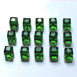 AAA Glass Crystal Cube Beads 50pcs/lot 6x6mm Square Shape Multi-colors for Fashion Jewelry DIY Making
