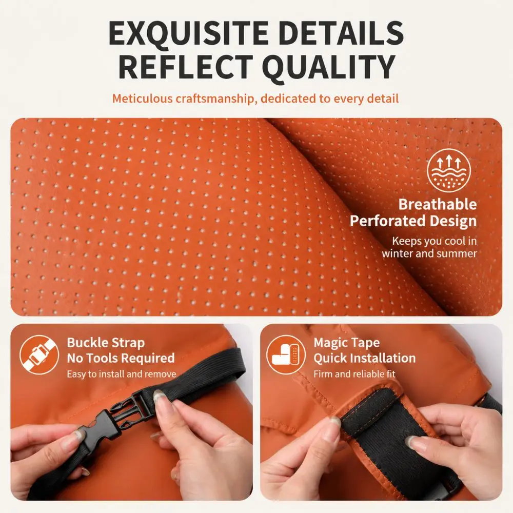 Integrated Car Neck Support Headrest Universal Adjustable Car Seat Shoulder Pillow Breathable Cloud Cotton Car Headrest