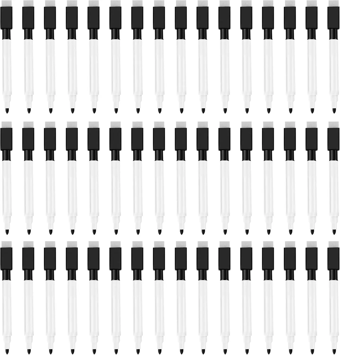 

Магнитные маркеры для сухого стирания, 48 упаковок маркеров для белой доски, маркер для сухого стирания с колпачком-ластиком, маркеры для доски для детей-учителей