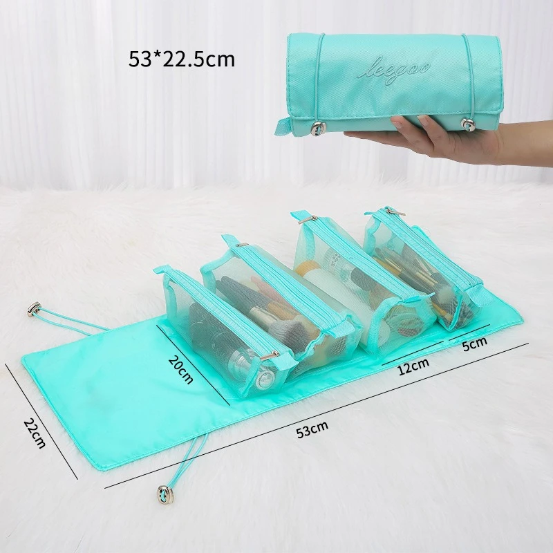 Partition storage expert  Store Cosmetics & Toiletries On the Go Transparent visible storage bag