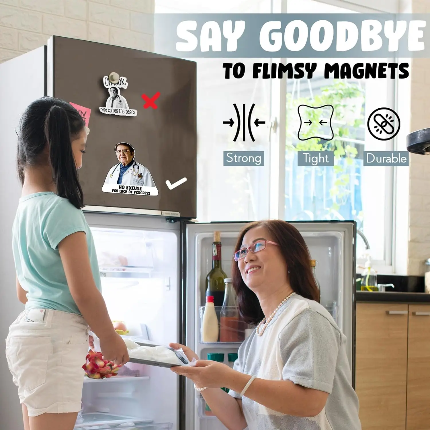 Dr Now Refrigerator Magnets, Imã engraçado do refrigerador, Diet Helper, Acessórios magnéticos para casa e carro, Pacote de 12 acessórios magnéticos para casa e carro