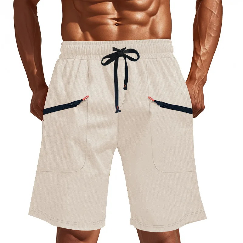 Men's Weaving Work Pants Summer New Quick Dry Breathable Shorts Sports Pants