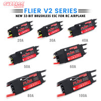 SURPASS HOBBY RC Brushless ESC Speed Controller 20A 30A 40A 50A 60A 80A 100A 2-6S with Switchable BEC for RC Fixed-wing Airplane
