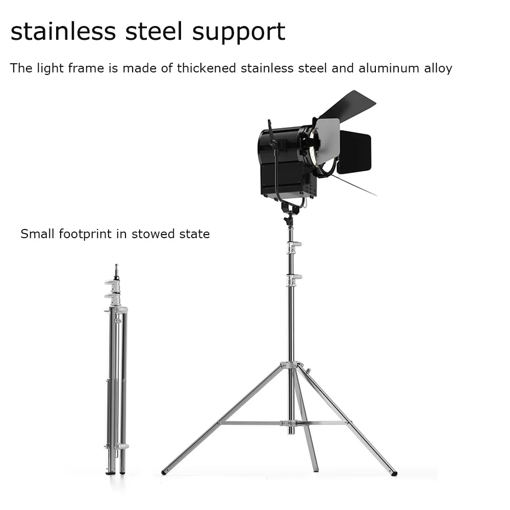 Selens Foldable Heavy Duty Light Stand Tripod Stainless Steel Anti-slip Lamp Holder Studio Photo Kits Background Stand Tripe 삼각대