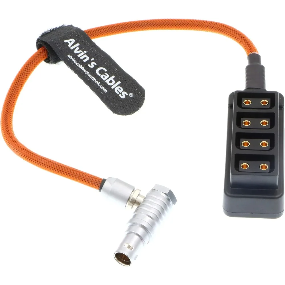 

Alvin's Cables EXT 7 Pin Male to 4 Port Dtap Splitter Power Cable for ARRI Alexa/Mini Cameras EXT to 4 D-tap Ptap Female Hub