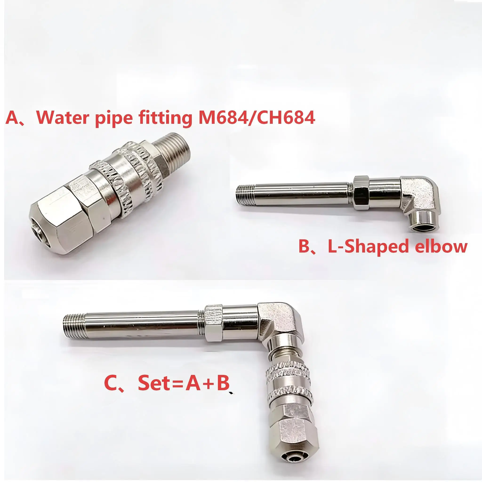 

CH684/M684 Фитинг для водопроводной трубы EDM, L-образное колено, подходит для электроэрозионного станка CHMER, альтернативные запасные части CHMER