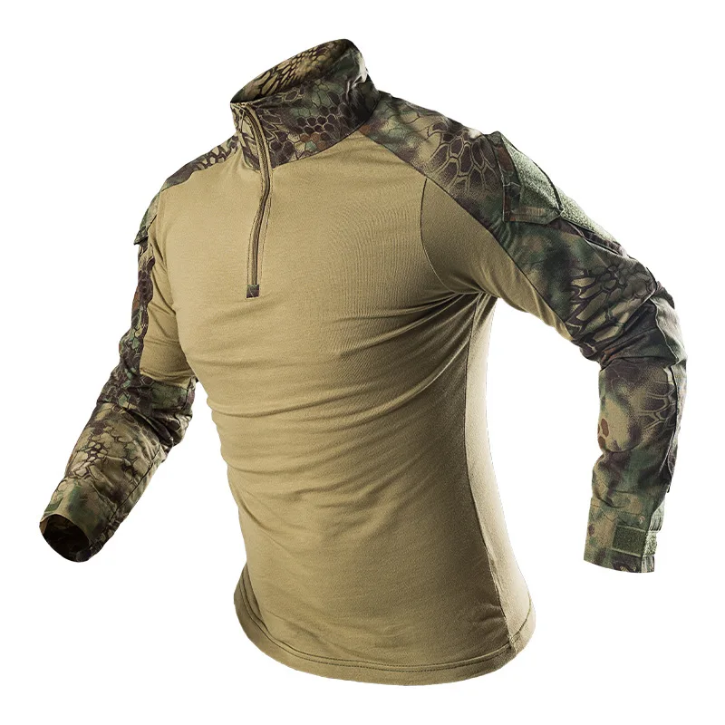 Conjunto de chándales con capucha de manga larga para hombre, chándal táctico de camuflaje CP, de alta calidad, para entrenamiento al aire libre, novedad de 2024