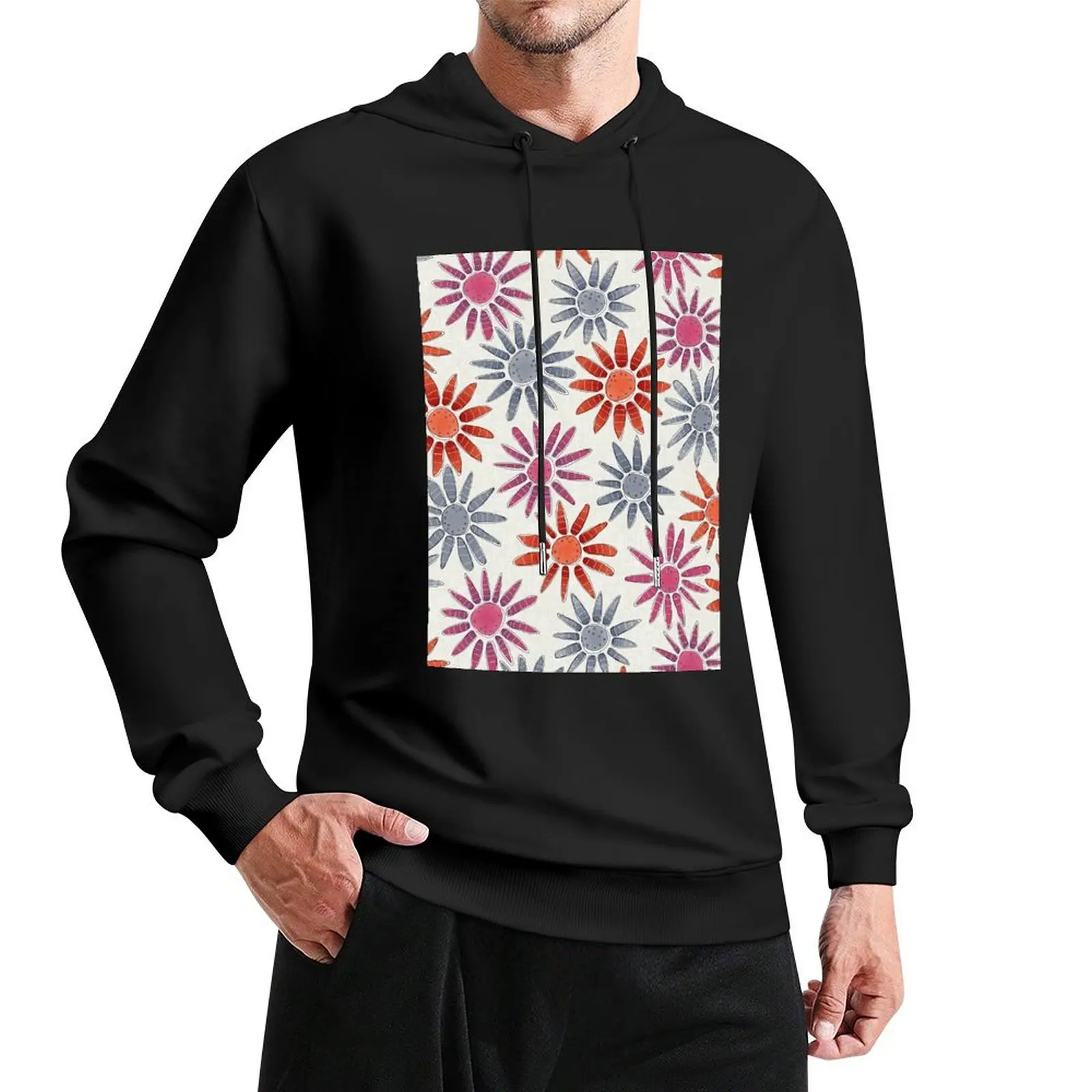 

tie-dye daisies Pullover Hoodie streetwear men mens clothing male clothes tracksuit men