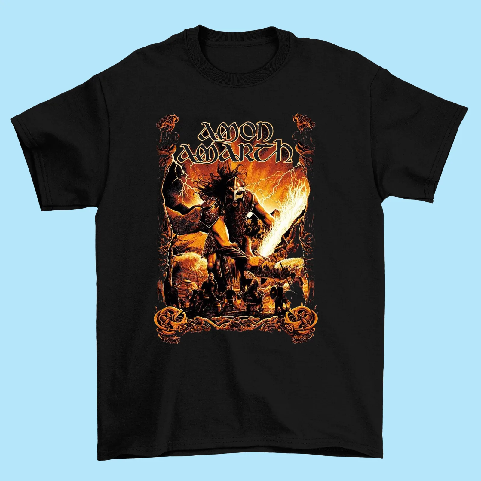 Amon Amarth Band Black T shirt Men All Size S To 4XL BL068