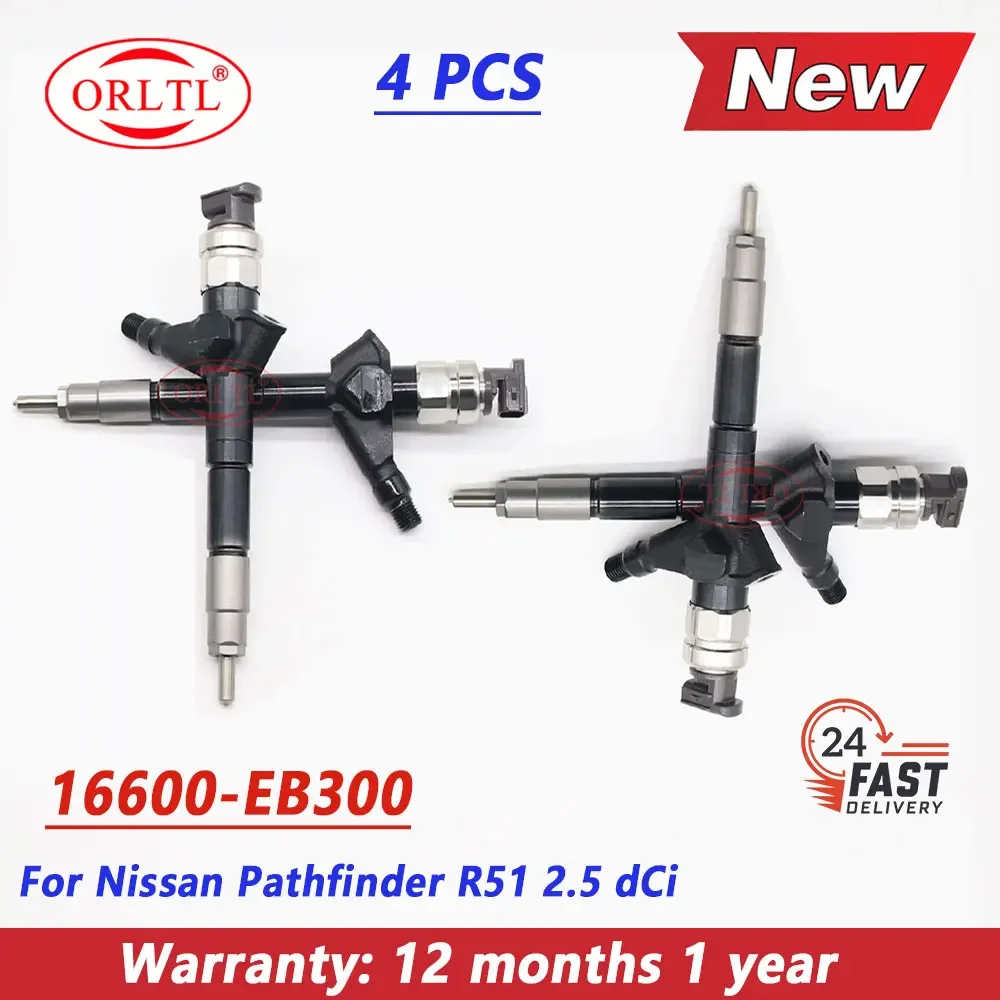 

4 шт. новые топливные форсунки 16600 EB300 16600EB300 16600-EB30 # Дизельная форсунка для Nissan Pathfinder 16600-EB300