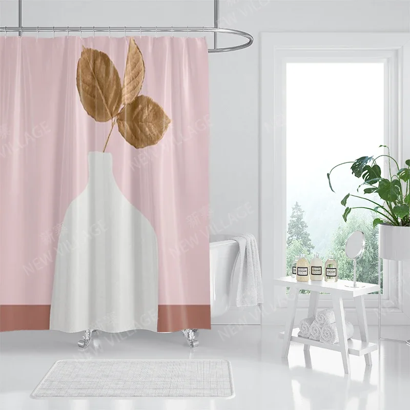 Waterproof fabric shower curtain Bathroom curtain accessories 180x200 Bath curtain for shower 240*200 nordic boho decor 240x200