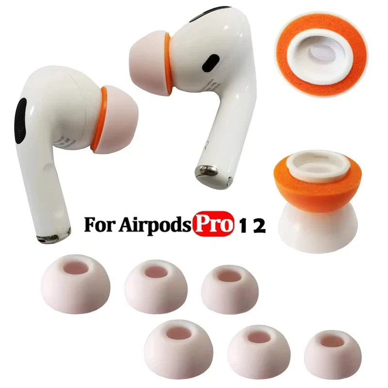1 Paar für Airpods Pro 1. 2. Generation Ohrstöpsel Flüssigsilikon-Ohrstöpsel Knospen Schalldichte Kopfhörer-Ohrstöpsel für Apple Airpods Pro 1 2