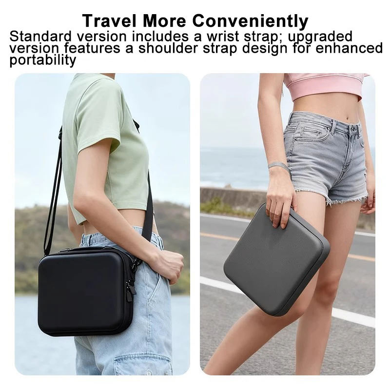 Travel Carrying Case for DJI Osmo Action 6,Storage Bag Portable Organizer Waterproof PU Protective Box for Osmo Action 6 Camera