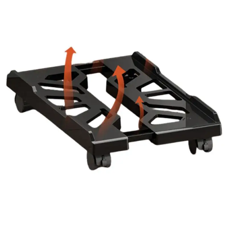 

Adjustable Height PC Tower Bracket Heavy Duty Mobile Stand with Rolling Wheels Computer Chassis Holder for Home Office Gaming
