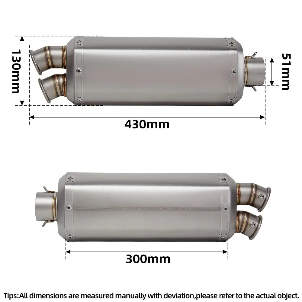 TRK702 Exhaust Full System Manifold Muffler with DB Killer For Benelli TRK502X TRK552X TRK702 TRK702X TRK-502X/552X/702/702X