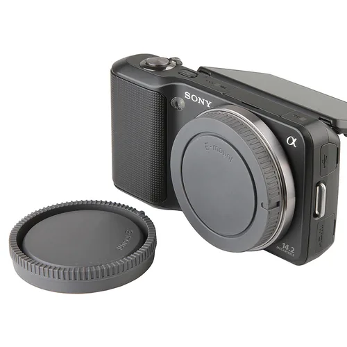 Imagen 2 del producto 50 Piezas de Cubierta de Cuerpo de Cámara y Tapa de Lente para Sony A7 A7M2 A7M3 A7M4 A7R A7RII A7RIV A7S A9 NEX-5 NEX7 A6700 A6500 A6400 A5100 ZV-E1