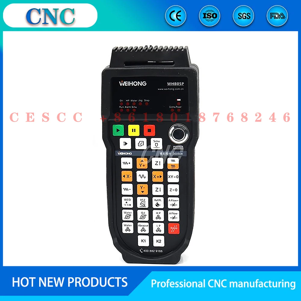 Weihong WHB05P Laser Remote Control untuk PM95A7 + Lambda21A atau Mesin Pemotong Serat Optik Sistem Kotak Genggam