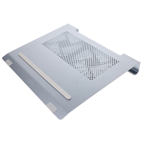 Aluminum Alloy Laptop Cooling Stand Dual 12cm Fans RGB Light Strong Airflow Hollow Design Brushed Process Notebook Cooler Gaming