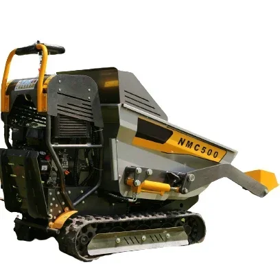 - Mini dumper cingolato con caricamento automatico in Cina, dumper in gomma da 500 kg, 800 kg, 1000 kg