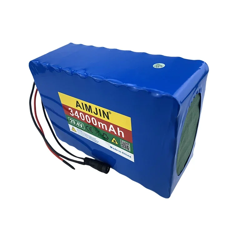 7S10P 29.4V 34000mAh 18650 Battery Lithium Ion Battery For transportation equipment Outdoor Power Supplies etc