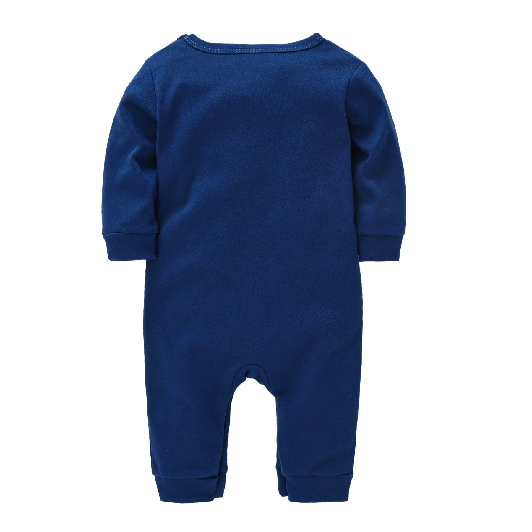 Newborn Baby Boys Girls Rompers One Piece Full Sleeve Four Season Clothes 100% Cotton Solid Jumpsuit